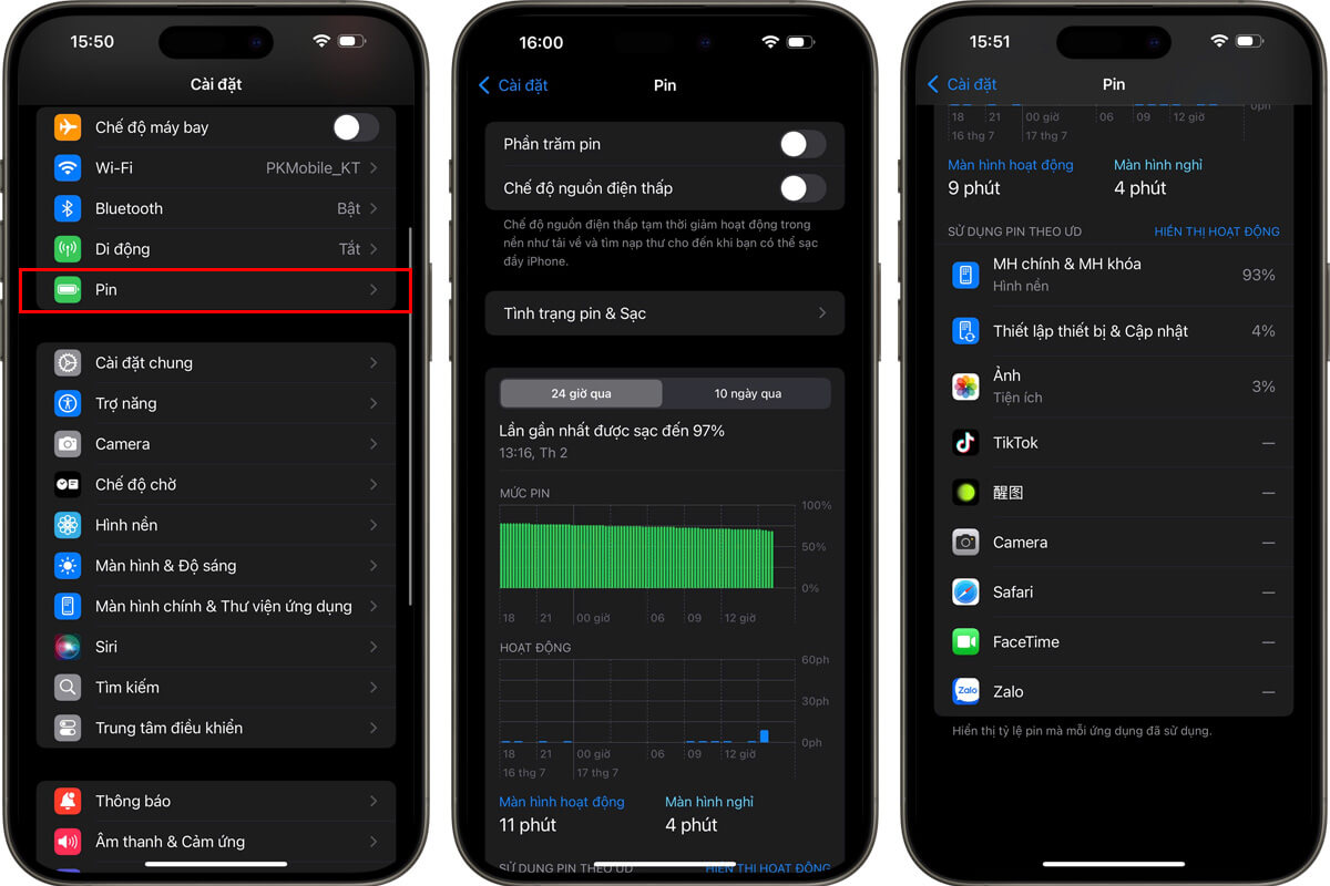 Cách khắc phục lỗi iPhone chạy iOS 26 nóng máy - Hình 2 Kiểm tra ứng dụng tiêu tốn pin trên iPhone iOS 26