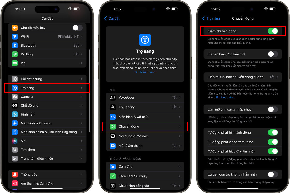 Cách khắc phục lỗi iPhone chạy iOS 26 nóng máy - Hình 4 Cách bật tính năng giảm chuyển động trên iOS 26