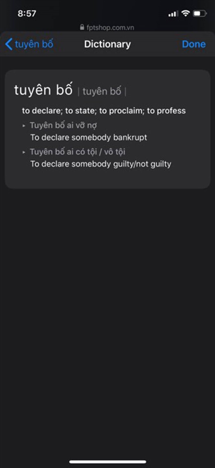 Cách kích hoạt và sử dụng từ điển tiếng Việt trên iOS 13 - Hình 4