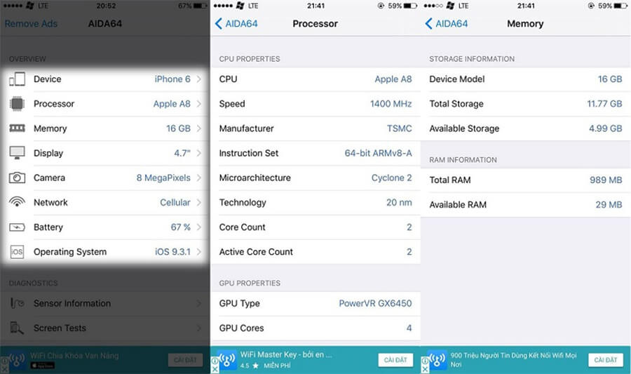 Cách kiểm tra chi tiết phần cứng iPhone trong nháy mắt - Hình 1