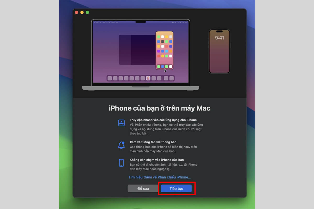 Cách phản chiếu màn hình iPhone lên MacBook mà bạn nên biết - Hình 2 Cách phản chiếu màn hình iPhone lên MacBook - Hình 2
