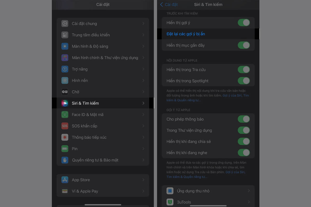 Hướng dẫn cách reset gợi ý Siri bị ẩn trên iPhone - Hình 1