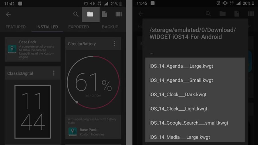 Cách sử dụng màn hình widget iOS 14 trên điện thoại Android - Hình 3 Cách sử dụng màn hình widget iOS 14 trên điện thoại Android - Hình 3