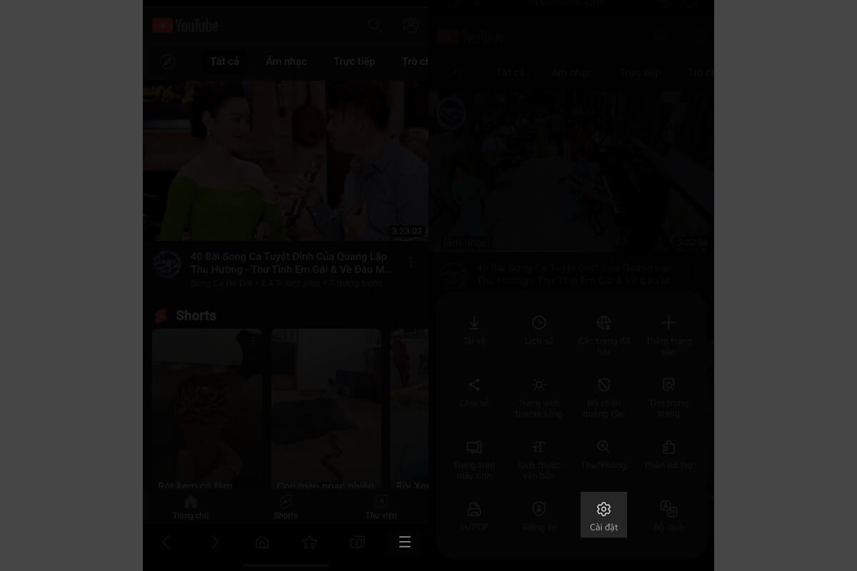 Cách nghe nhạc trên YouTube khi tắt màn hình điện thoại Samsung - Hình 1 Cách nghe nhạc trên YouTube khi tắt màn hình điện thoại Samsung - Hình 1