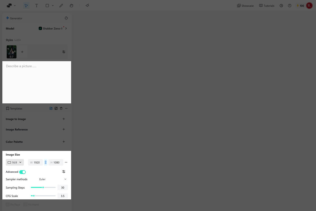 Người dùng nhập mô tả để tạo ảnh bằng AI Người dùng nhập mô tả để tạo ảnh bằng AI