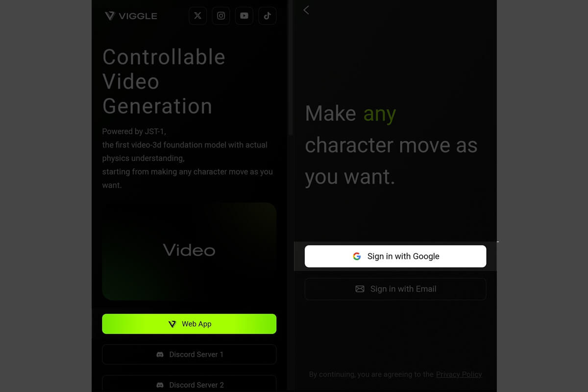 Cách biến ảnh tĩnh thành video với Viggle AI mà không phải ai cũng biết - Hình 1 Cách sử dụng Viggle AI - Hình 1