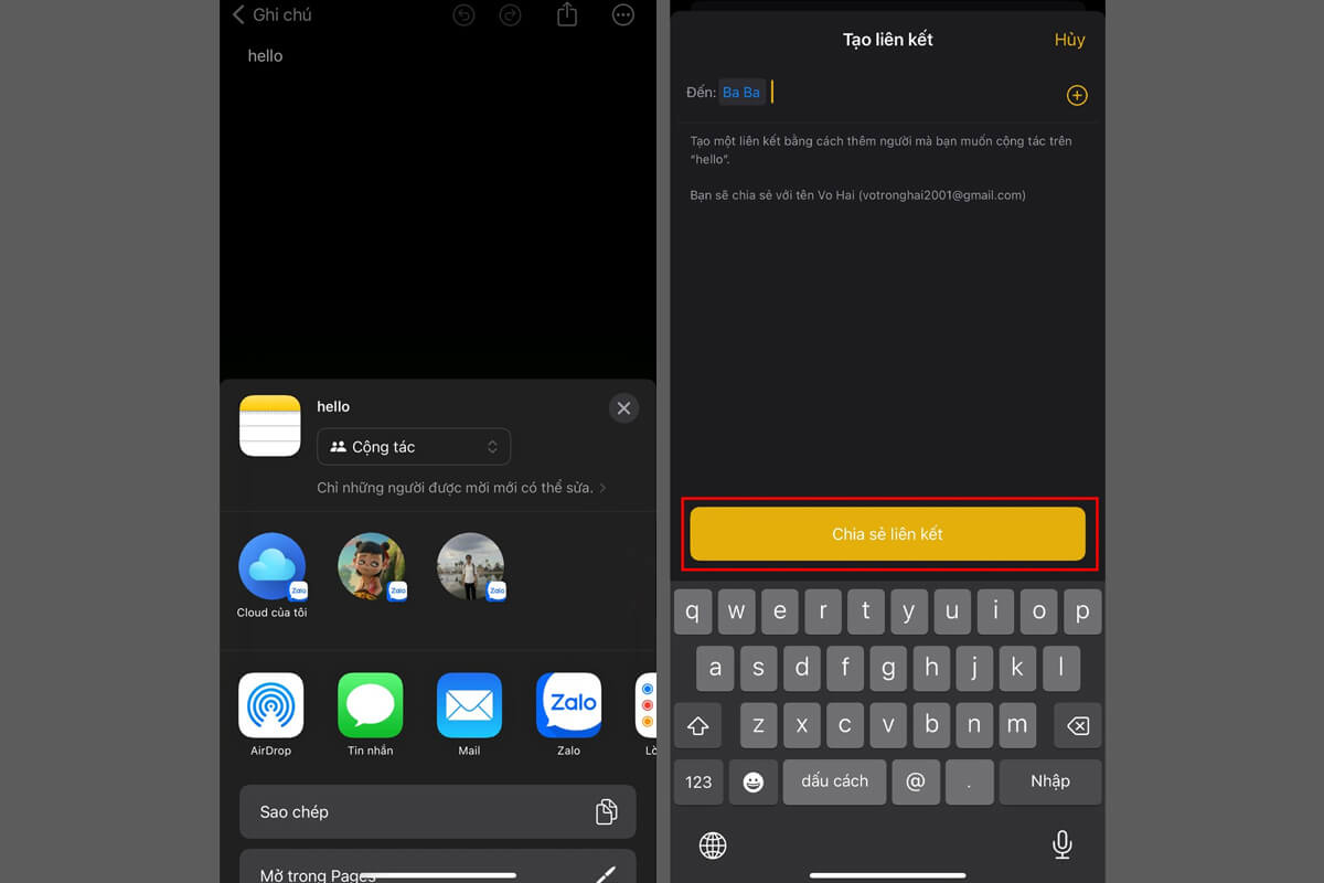 Cách sửa file ghi chú cùng lúc trên iPhone chi tiết và đơn giản nhất - Hình 2 Cách sửa file ghi chú cùng lúc trên iPhone - Hình 2