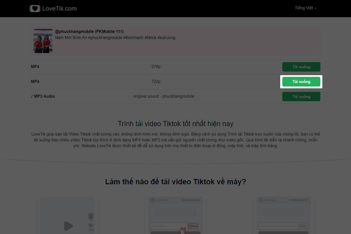 Cách tải video Tiktok không logo cực đơn giản mà bạn nên biết - Hình 4 Cách tải video Tiktok không logo - Hình 4