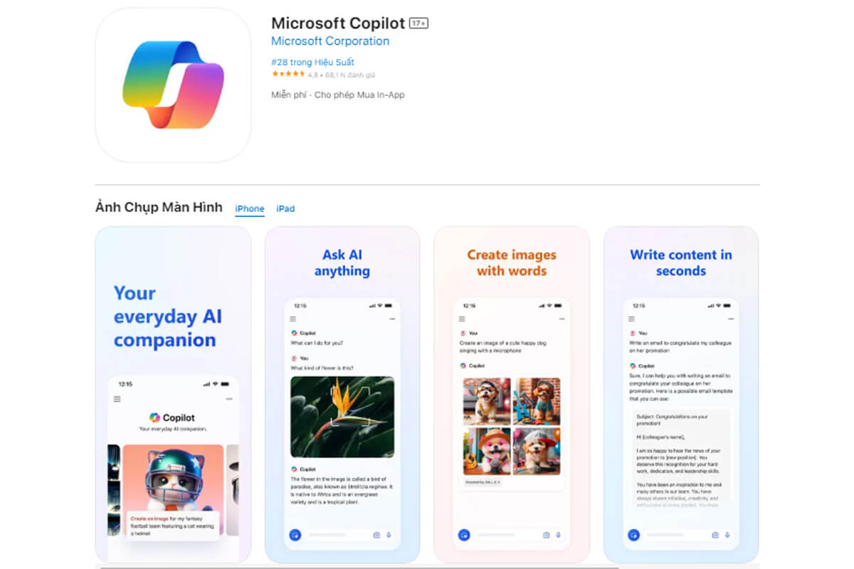 Cách tạo ảnh AI bằng tiếng Việt dễ như trở bàn tay - Hình 1 Microsoft Copilot - Hình 1