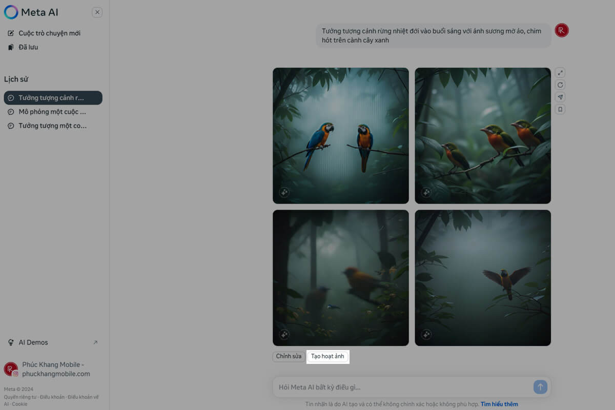 Cách tạo ảnh từ văn bản miễn phí bằng Meta AI mà không phải ai cũng biết - Hình 8 Cách tạo ảnh từ văn bản miễn phí bằng Meta AI - Hình 8
