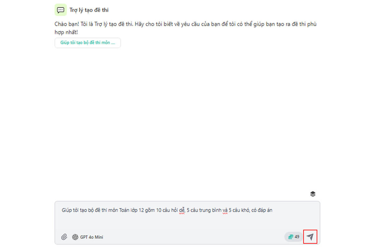 Cách tạo đề thi bằng AI nhanh chóng, chính xác và hiệu quả - Hình 3 Cách tạo đề thi bằng AI - Hình 3