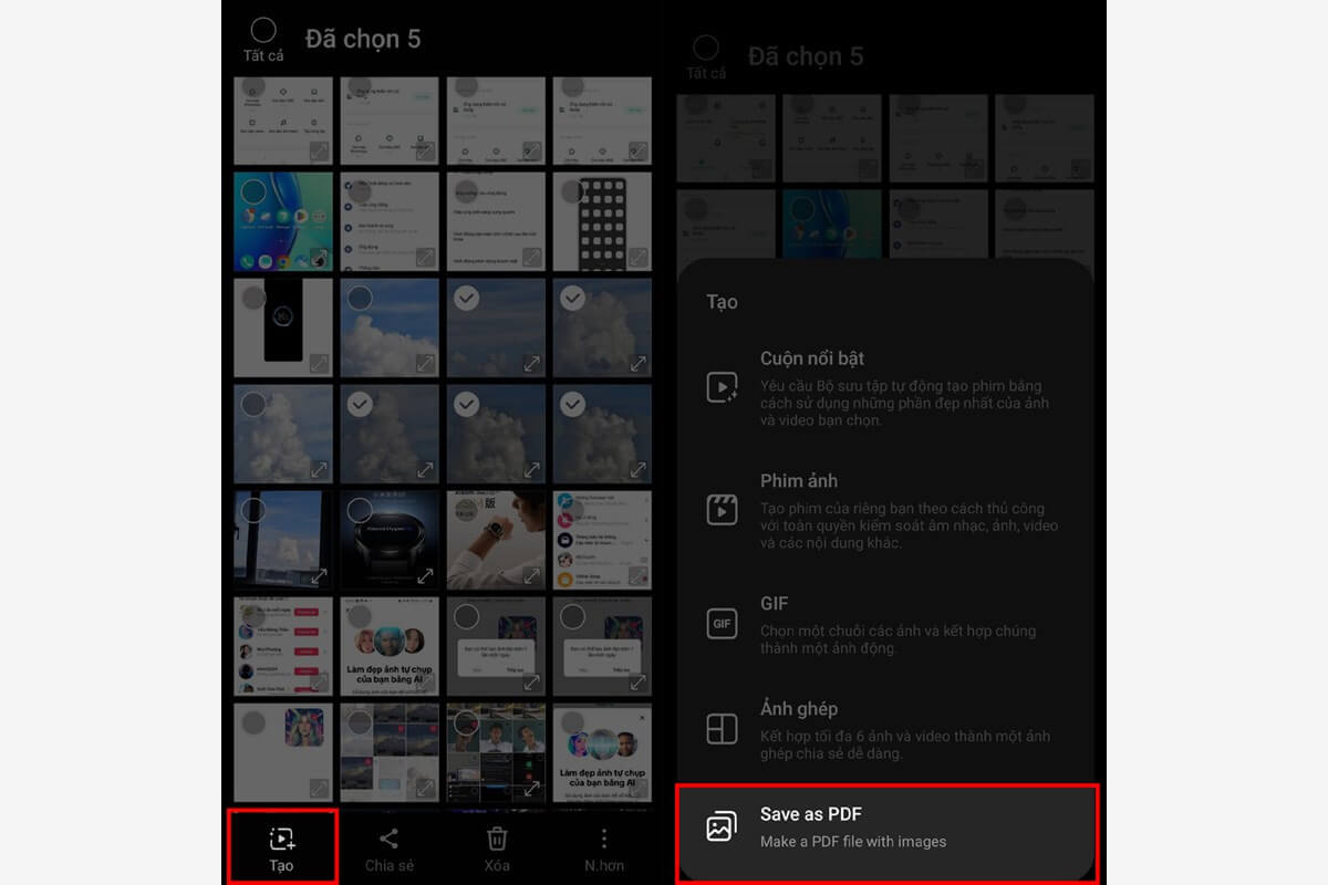 Cách tạo PDF từ ảnh trên điện thoại Samsung chỉ với vài bước cơ bản - Hình 4