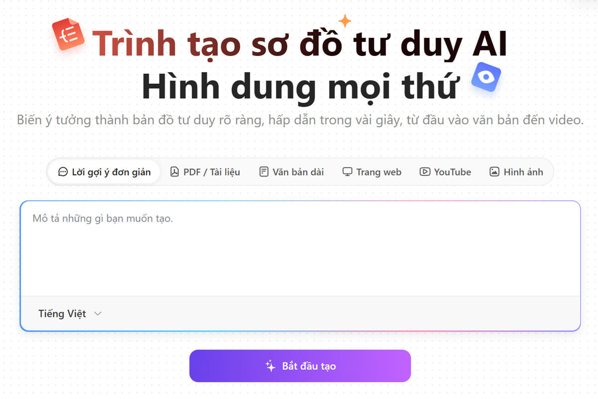 Cách tạo sơ đồ tư duy bằng AI đơn giản - nhanh chóng - hiệu quả - Hình 1 Cách tạo sơ đồ tư duy bằng AI - Hình 1