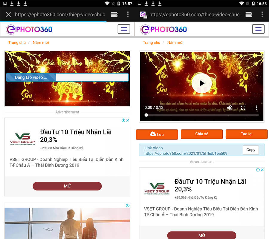 Cách tạo thiệp video chúc Tết Âm lịch 2021 bằng điện thoại cực xịn sò - Hình 3