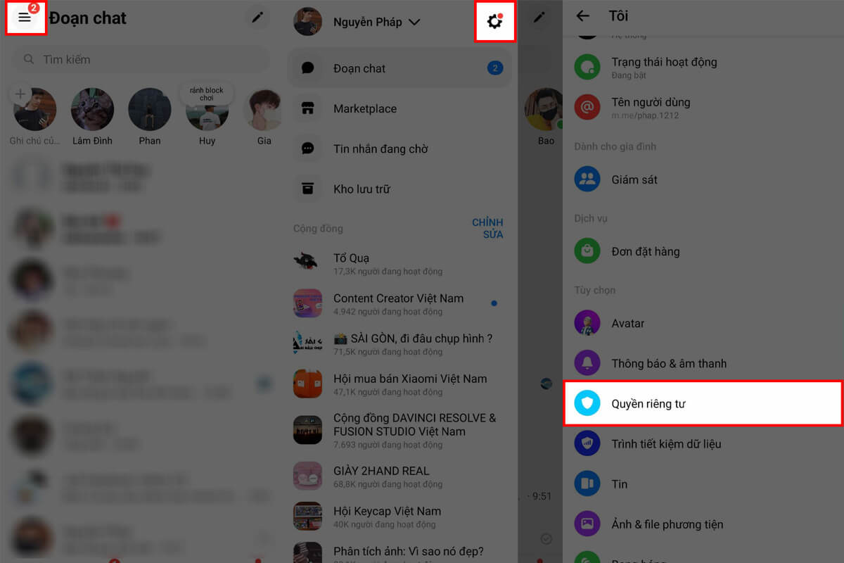 Cách tắt bộ nhớ an toàn trên Messenger để không phải nhập mã pin khi đăng nhập từ máy khác - Hình 1 Cách tắt bộ nhớ an toàn trên Messenger để không phải nhập mã pin khi đăng nhập từ máy khác - Hình 1
