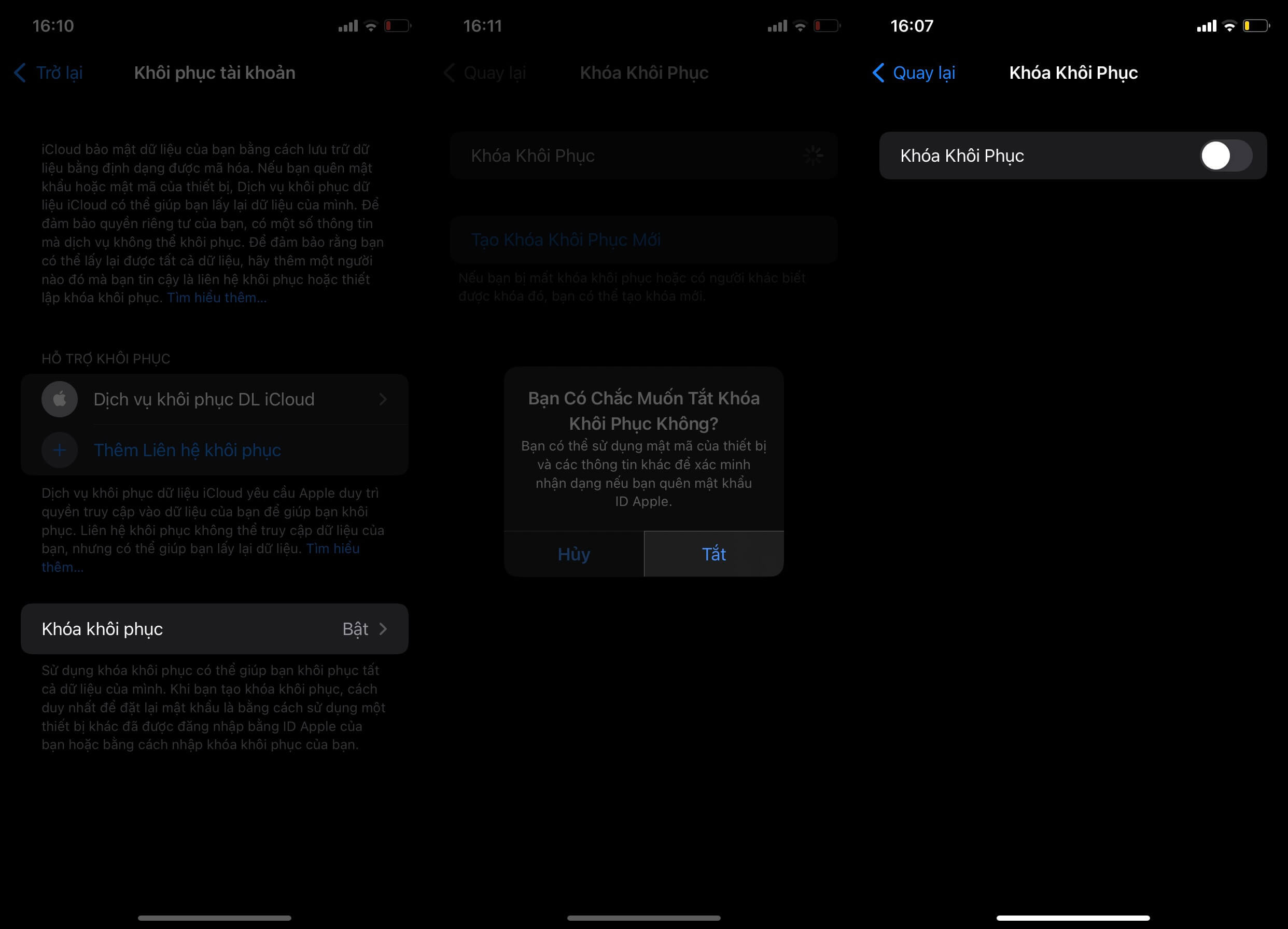 Hướng dẫn cách tắt khóa khôi phục trên iPhone hiệu quả mà đơn giản - Hình 2 Hướng dẫn cách tắt khóa khôi phục trên iPhone hiệu quả mà đơn giản - Hình 2