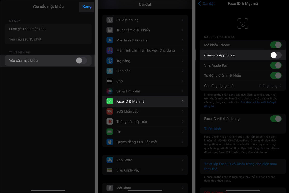 Cách tắt mật khẩu khi tải ứng dụng trên iPhone vô cùng đơn giản - Hình 2 Cách tắt mật khẩu khi tải ứng dụng trên iPhone - Hình 2