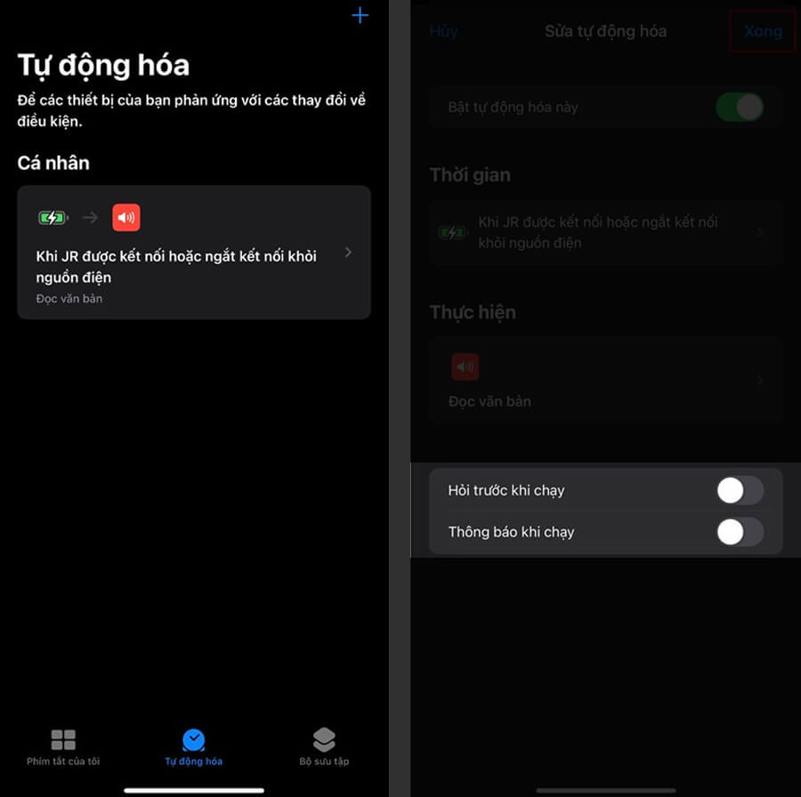 Cách tắt thông báo tự động hóa khi chạy phím tắt trên iPhone cực đơn giản - Hình 2