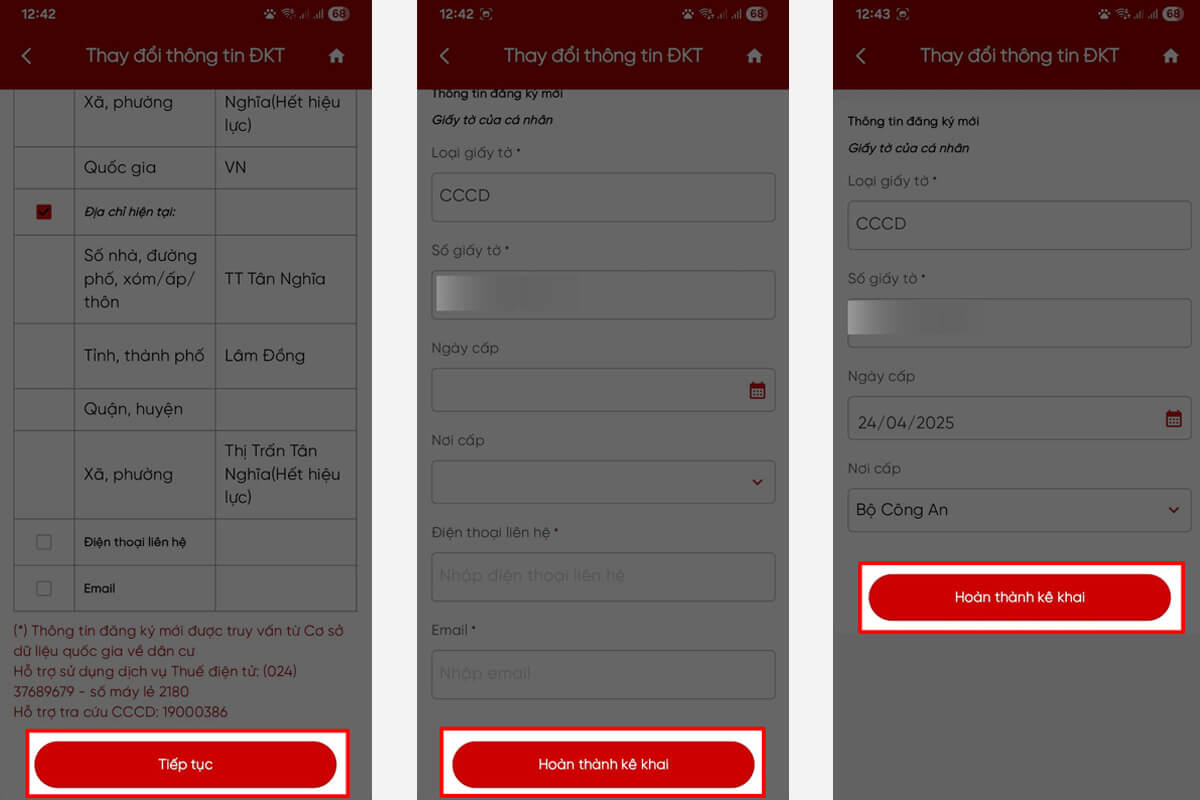 Thực hiện thay đổi thông tin thuế online bằng ứng dụng thuế điện tử ứng dụng thuế điện tử