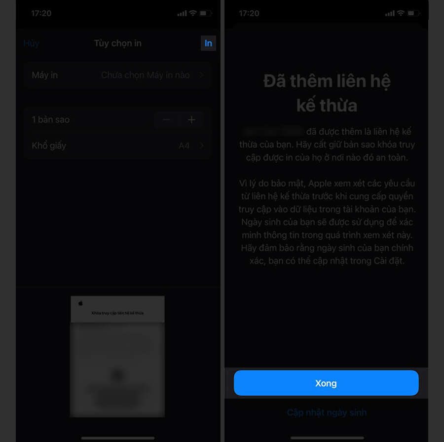 Cách thiết lập tính năng thừa kế dữ liệu (Legacy Contact) trên iPhone với iOS 15.2 - Hình 4 Cách thiết lập tính năng thừa kế dữ liệu (Legacy Contact) trên iPhone với iOS 15.2 - Hình 4