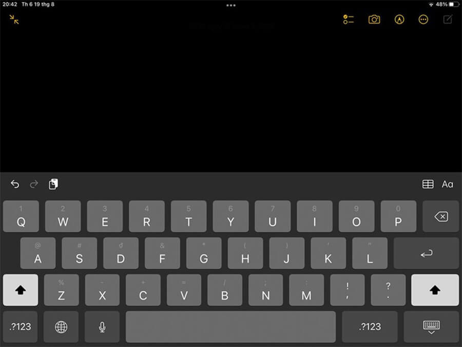 Cách thu nhỏ bàn phím trên iPad, giúp dễ dàng thao tác bằng một tay - Hình 4