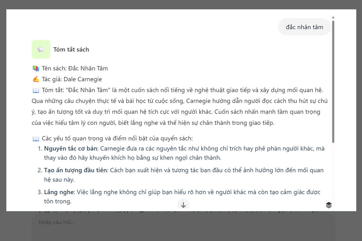 Cách tóm tắt sách bằng AI - Hình 6