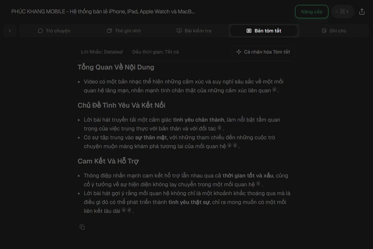 Cách tóm tắt video YouTube bằng AI chỉ trong vài bước - Hình 6 Cách tóm tắt video YouTube bằng AI - Hình 6