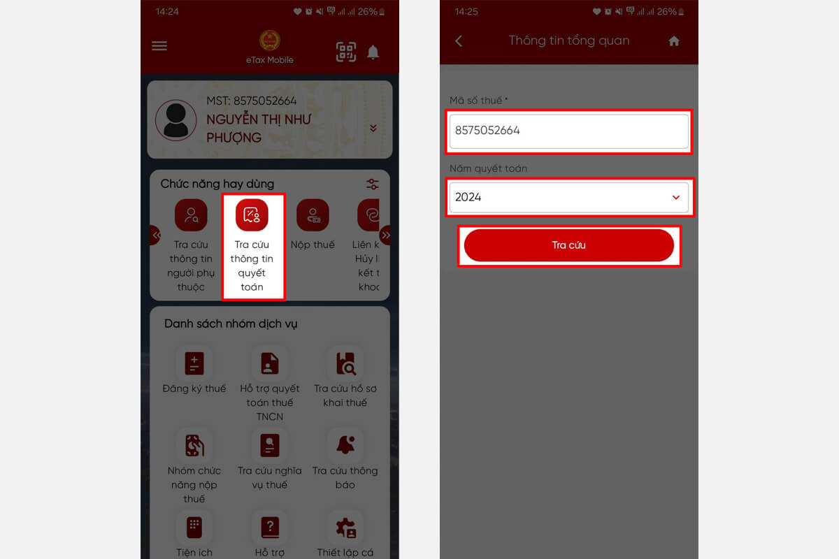 Cách tra cứu quyết toán thuế thu nhập cá nhân - Hình 3