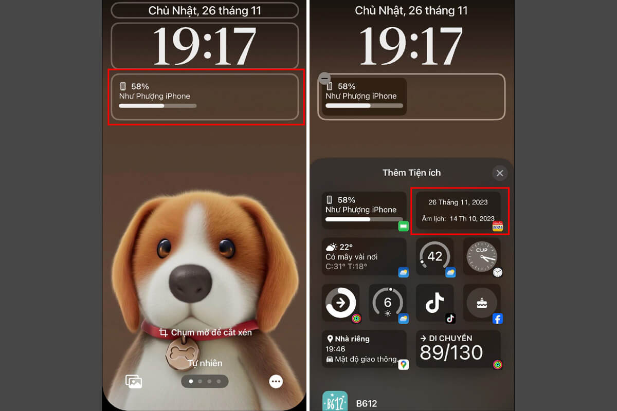 Cách xem lịch âm trên màn hình khóa iPhone chỉ với vài cái chạm - Hình 3 Cách xem lịch âm trên màn hình khóa iPhone chỉ với vài cái chạm - Hình 3