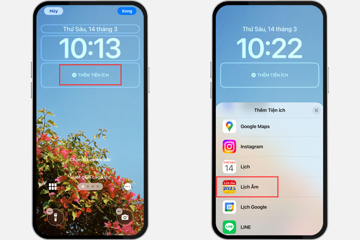 Cách cài lịch âm trên màn hình khóa iPhone đơn giản nhất - Hình 3 Cách cài lịch âm trên màn hình khóa iPhone - Hình 3