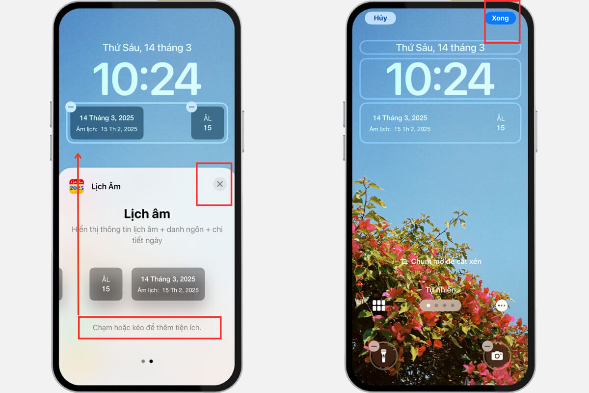 Cách cài lịch âm trên màn hình khóa iPhone đơn giản nhất - Hình 4 Cách cài lịch âm trên màn hình khóa iPhone - Hình 4