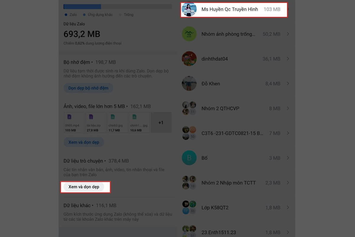 Cách xóa bộ nhớ đệm trên Zalo - Hình 3
