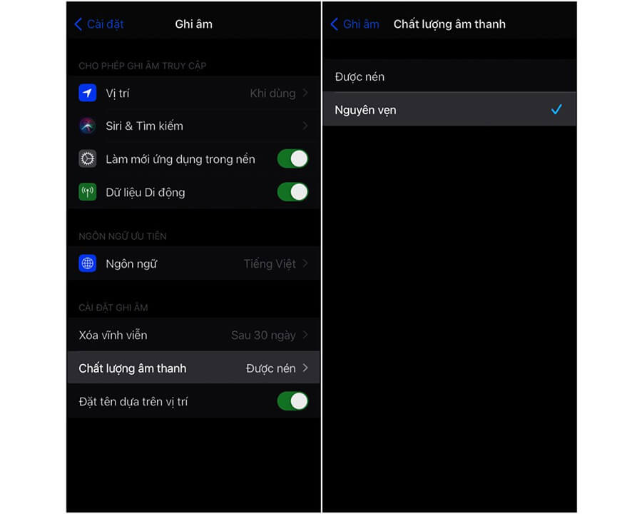 Cách xử lý tạp âm và tăng chất lượng khi ghi âm trên iPhone - Hình 5 Cách xử lý tạp âm và tăng chất lượng khi ghi âm trên iPhone - Hình 5