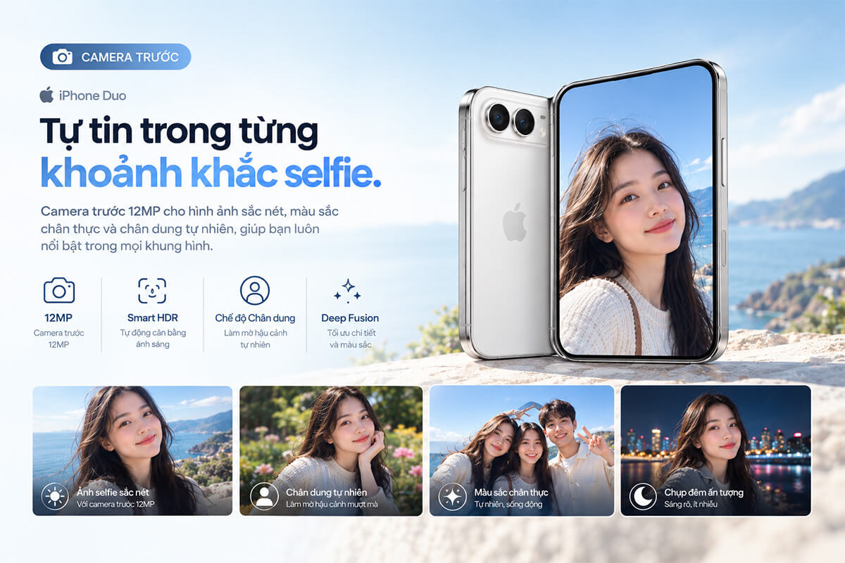 Camera trước iPhone Duo