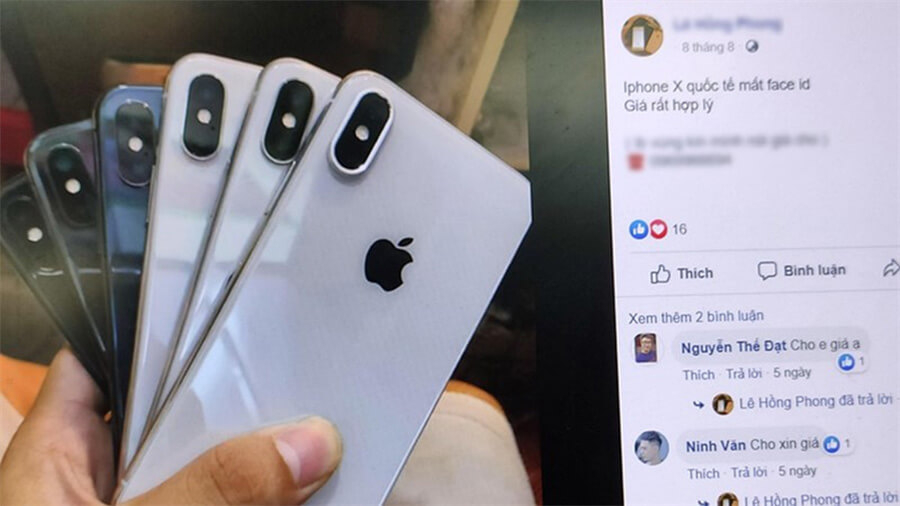 Cảnh giác với iPhone X và iPhone 11 mất Face ID giá rẻ bán tràn lan trên mạng - Hình 2 Cảnh giác với iPhone X và iPhone 11 mất Face ID giá rẻ bán tràn lan trên mạng - Hình 2