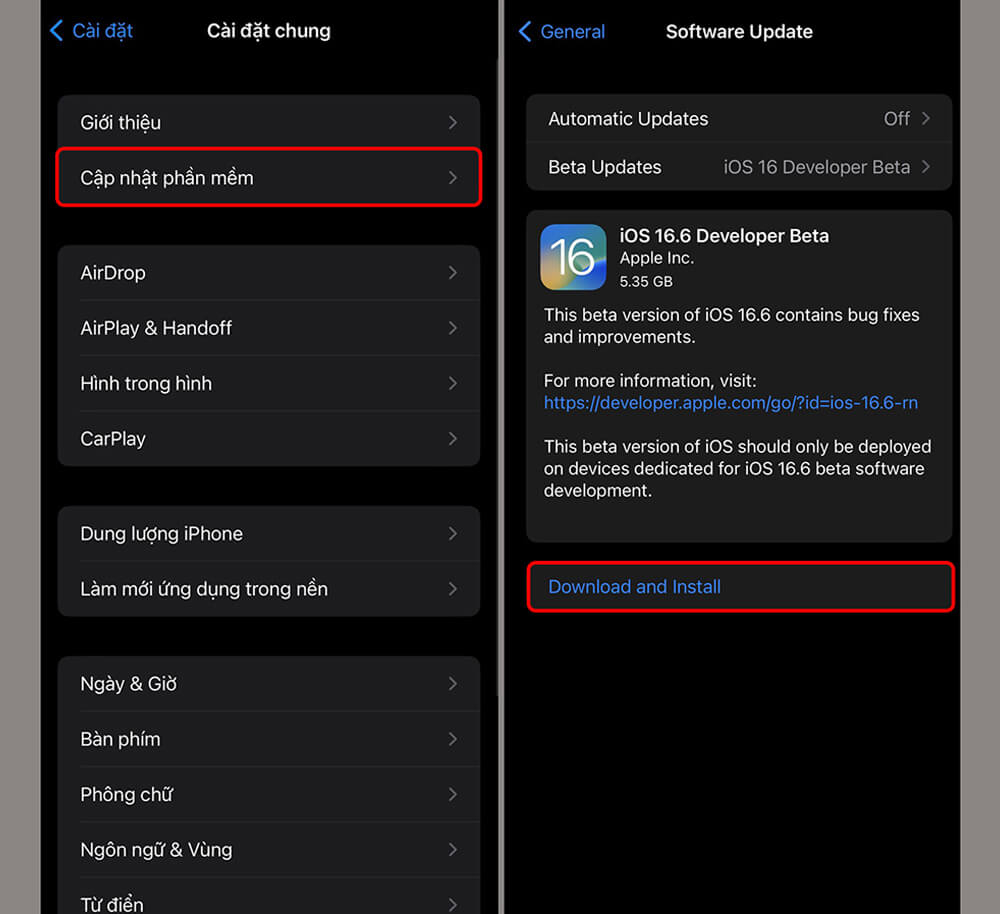Apple đã phát hành phiên bản iOS 16.6 và iPadOS 16.6 beta 1, mời bạn tải xuống