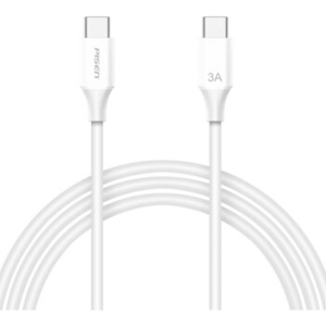 Cáp sạc Pisen USB Type-C (USB-C to USB-C , 3.0A Quick Charge) 1000mm - (TCC04-1000), Đen