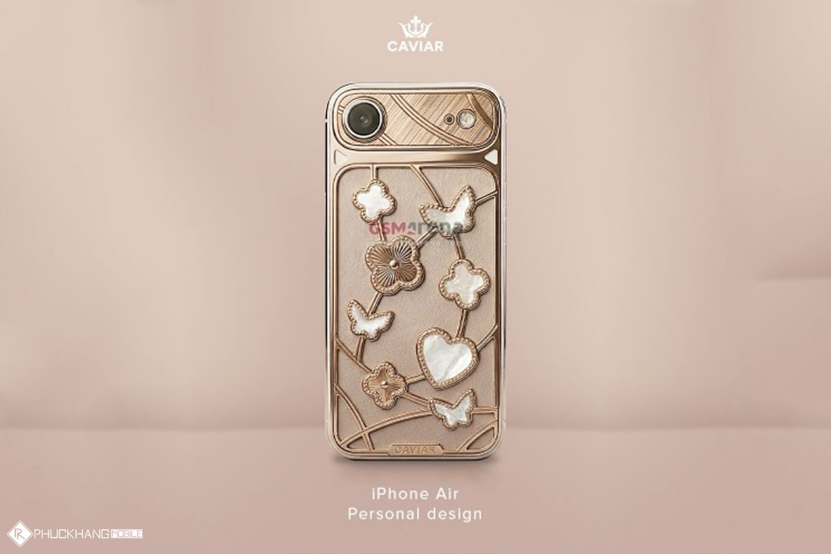 iPhone Air lột xác cực nghệ với thiết kế Caviar 24k và khảm xà cừ - Hình 1 iPhone Air bản độ