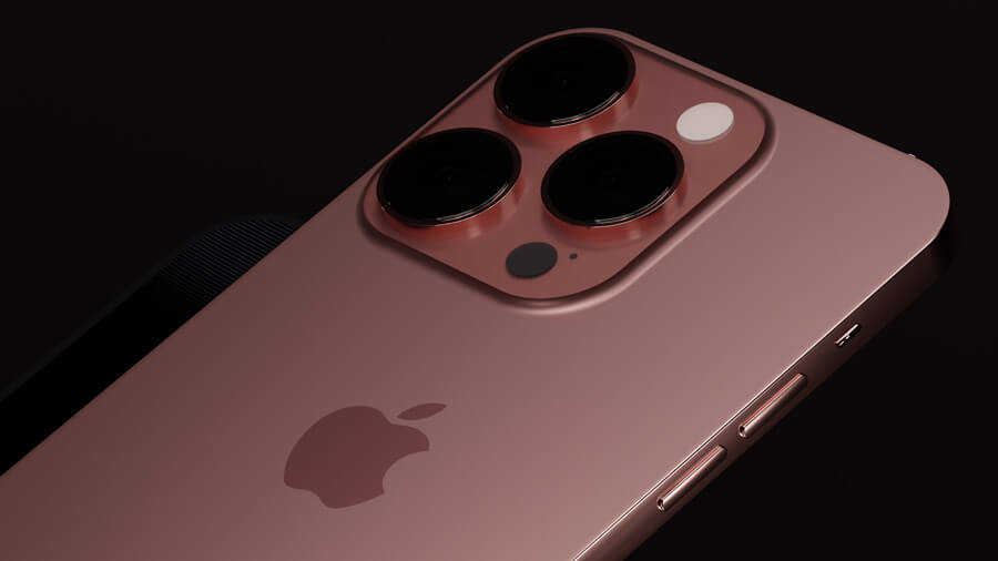 Chiêm ngưỡng concept iPhone 14 Pro Max với phiên bản màu Cherry Gold vô cùng bắt mắt - Hình 2