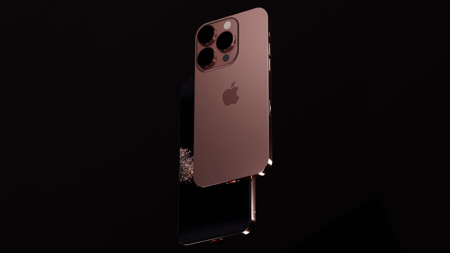 Chiêm ngưỡng concept iPhone 14 Pro Max với phiên bản màu Cherry Gold vô cùng bắt mắt - Hình 3
