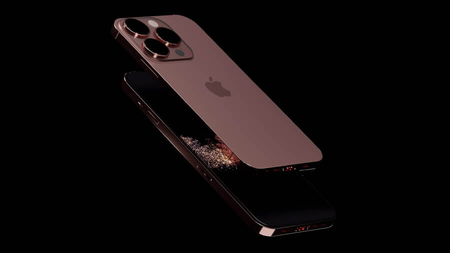 Chiêm ngưỡng concept iPhone 14 Pro Max với phiên bản màu Cherry Gold vô cùng bắt mắt - Hình 1