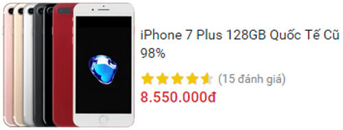 iPhone 7 Plus 128GB 98%