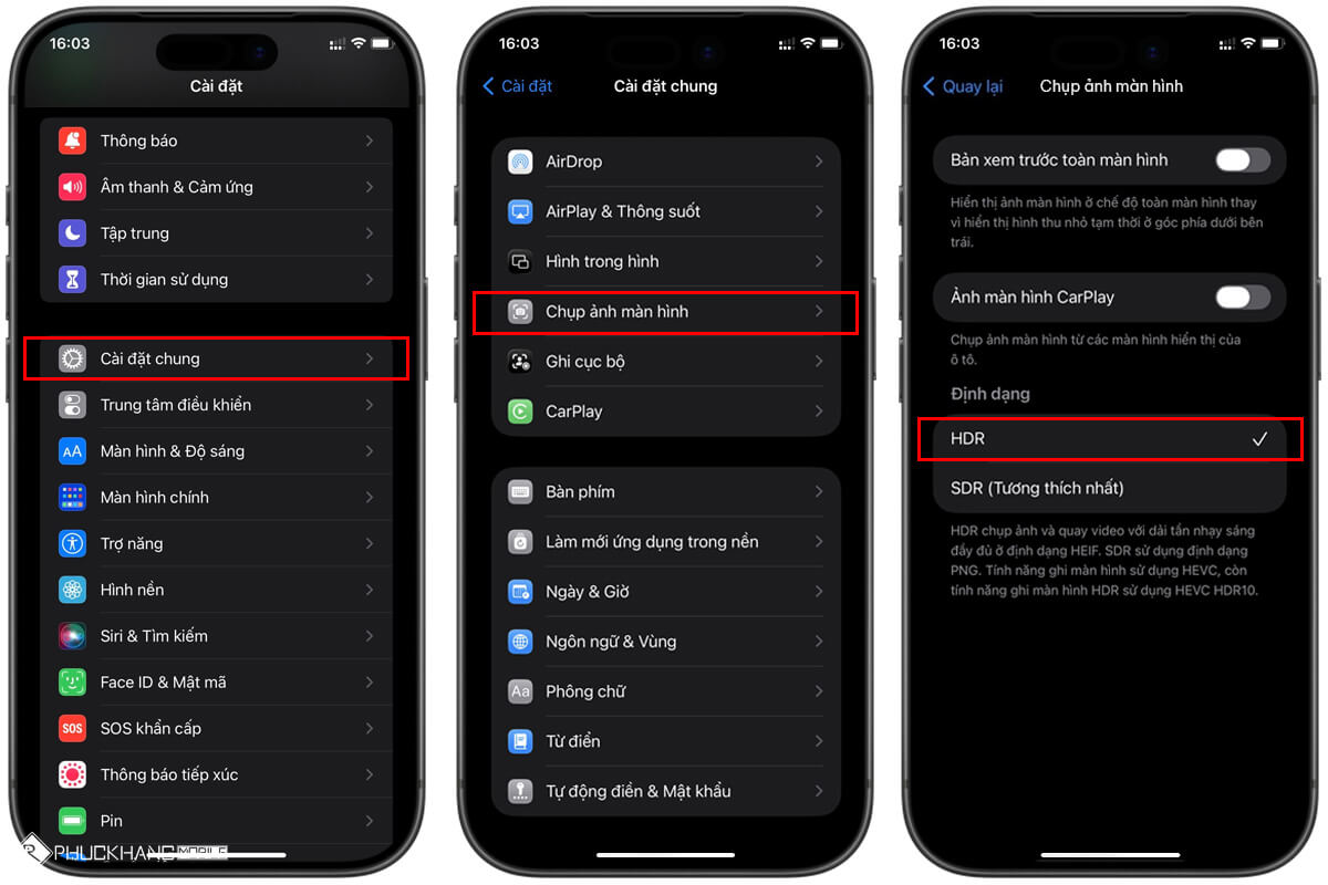 Chuyển định dạng ảnh sang HDR