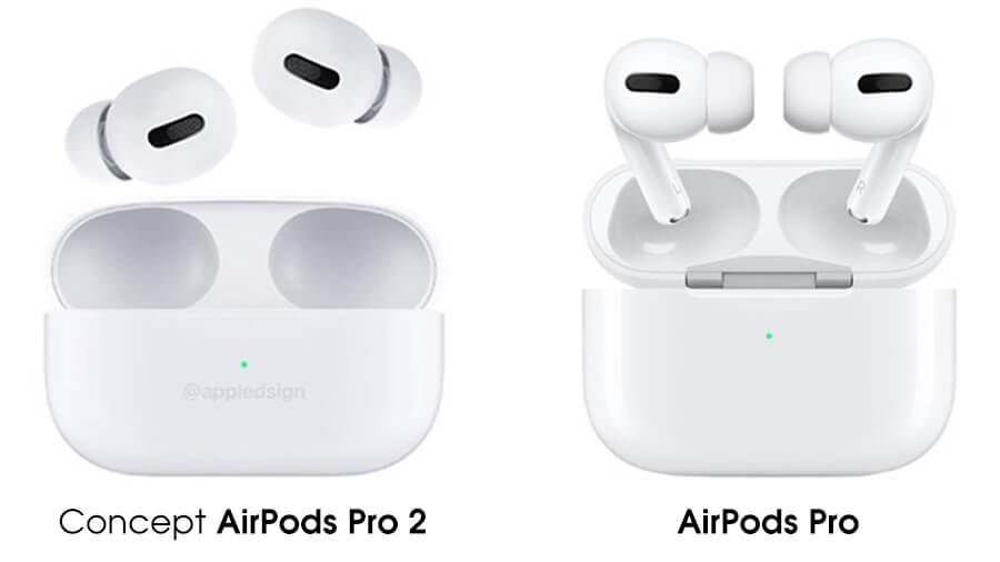 Concept AirPods Pro 2: Thiết kế giống AirPods Pro nhưng đã bỏ phần cuống tai
