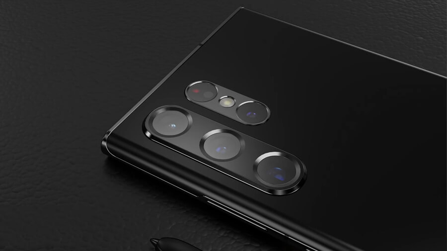 Concept Galaxy S22 Ultra: Ấn tượng với thiết kế camera sau kiểu 11 và tông màu đỏ sẫm - Hình 2