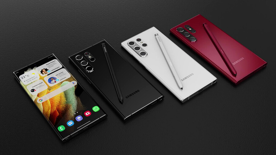 Concept Galaxy S22 Ultra: Ấn tượng với thiết kế camera sau kiểu 11 và tông màu đỏ sẫm - Hình 3