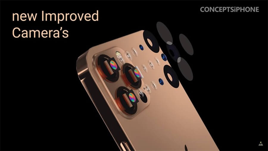 Concept iPhone 13: Màu Sunset Gold ấn tượng, camera lớn và notch nhỏ gọn hơn - Hình 2