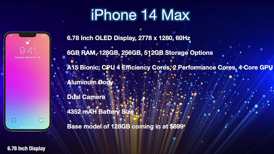 Tấm nền LTPS của iPhone 14 bản tiêu chuẩn sẽ được cung cấp bởi BOE - Hình 3 Concept iPhone 14 Max