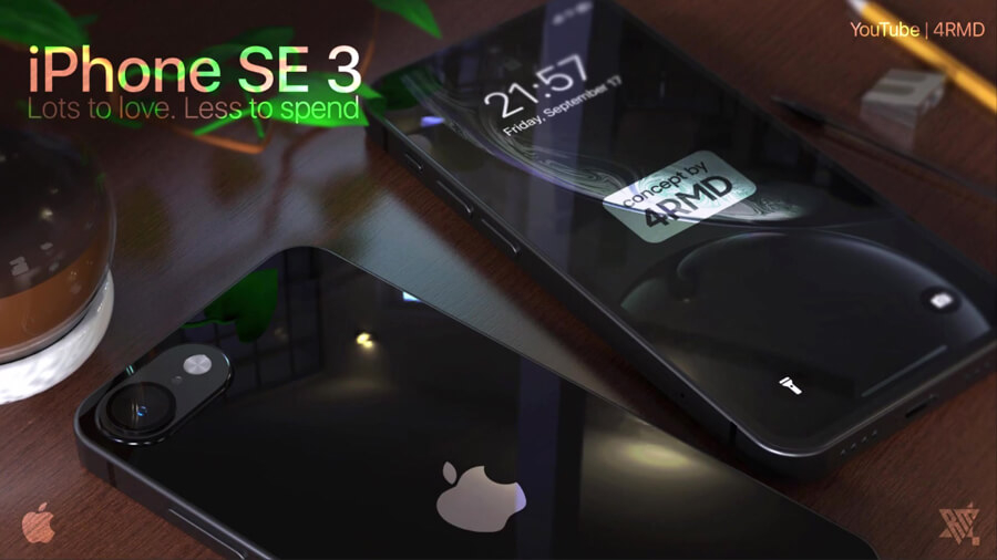 Concept iPhone SE 3: Thiết kế giống iPhone 12, Touch ID tích hợp vào phím nguồn, chạy chip A15 - Hình 1