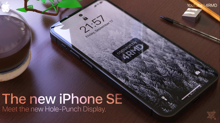 Concept iPhone SE 3: Thiết kế giống iPhone 12, Touch ID tích hợp vào phím nguồn, chạy chip A15 - Hình 2
